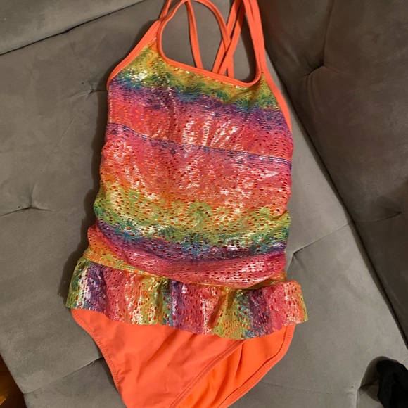 Other - Girls multi color bathing suit, Sz 14/16